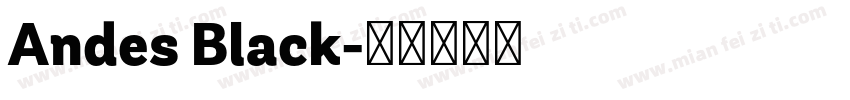 Andes Black字体转换